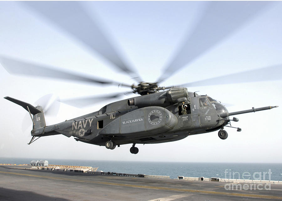 A Ch-53 Sea Stallion Helicopter Leaves Photograph by Stocktrek Images