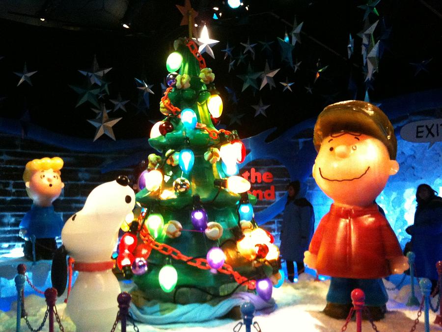 A Charlie Brown Christmas Ice Sculpture Photograph by Shawn Hughes