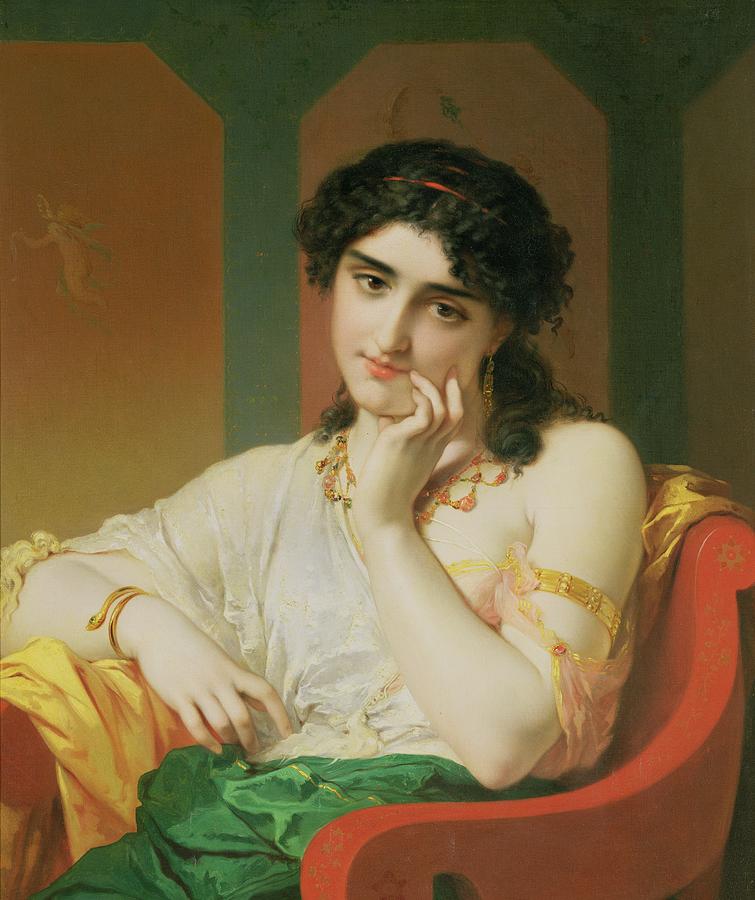 Portrait Painting - A Classical Beauty by Oliver Joseph Coomans