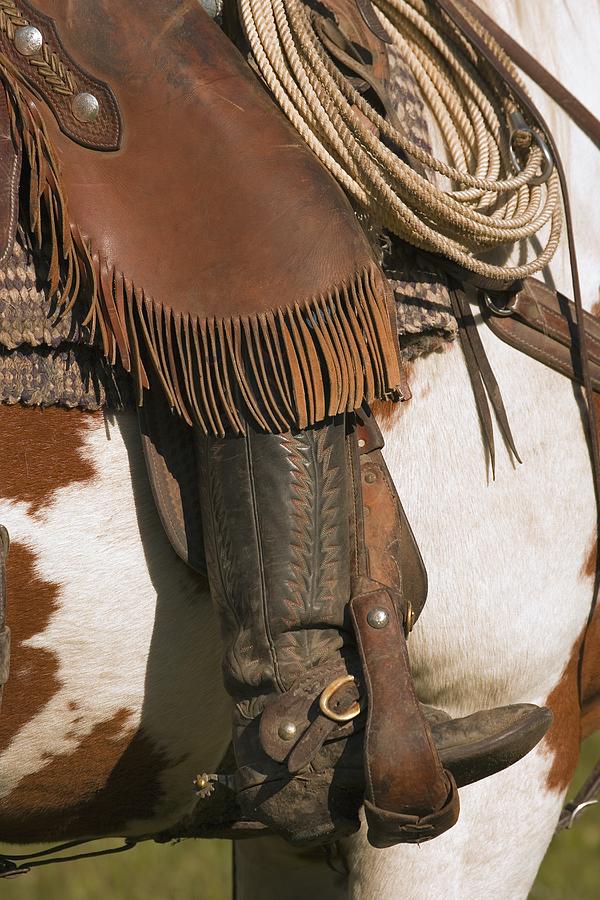 A Close-up Of A Roper On Horseback Photograph by Carson Ganci - Fine ...