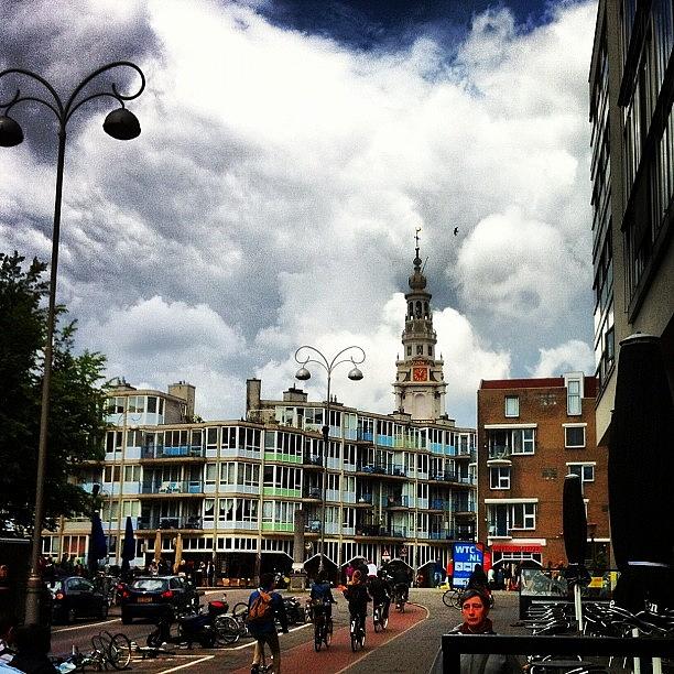 Summer Photograph - A Cloudy Day In Amsterdam by Dave Norton