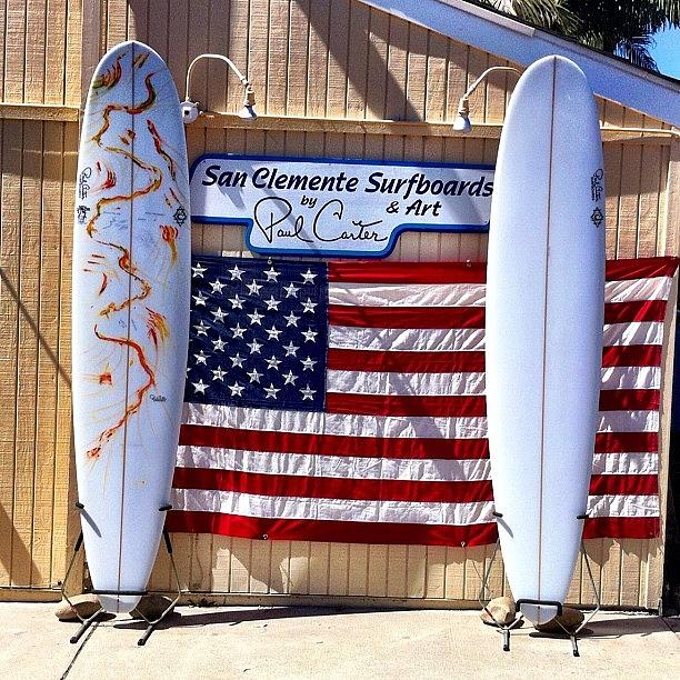 Inspire Photograph - A Couple New Hand Shaped Surfboards. On by Paul Carter