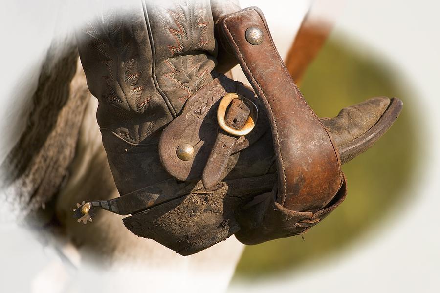 Boot Photograph - A Cowboy Boot by Carson Ganci