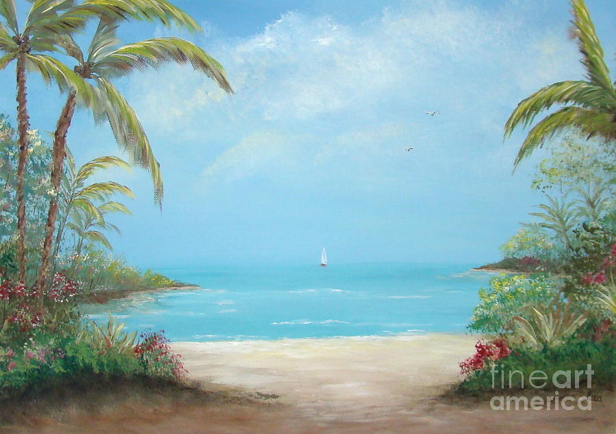 A Day in the Tropics Painting by Leea Baltes