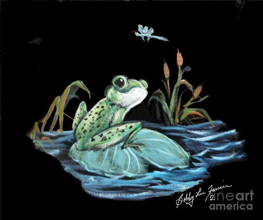 A Day On A Lily Pad Painting By Bobbylee Farrier