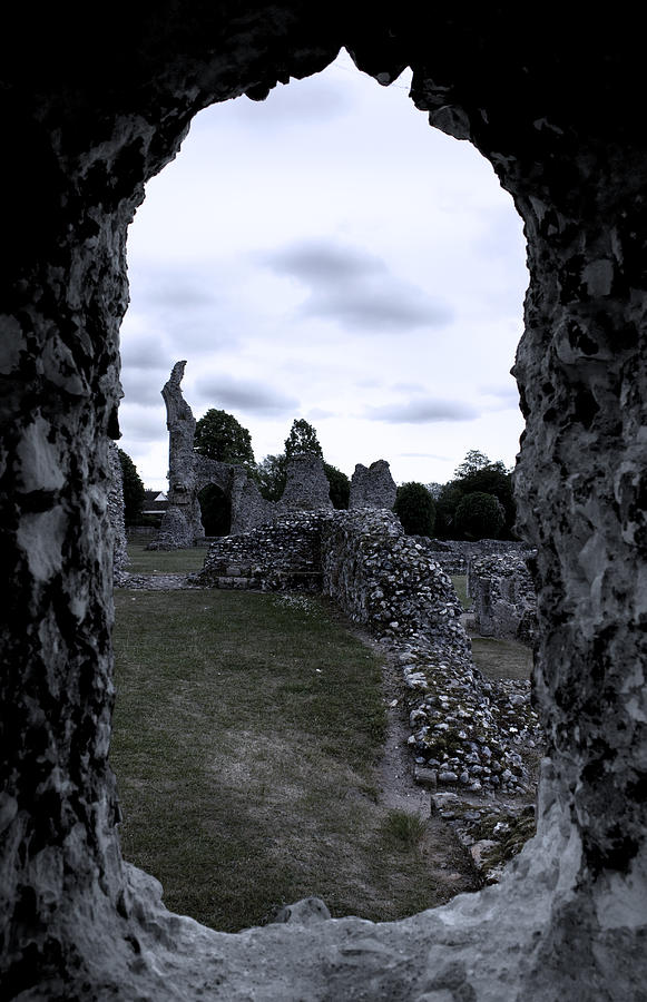 Landscape Photograph - A Different Time. Thetford Priory by Darren Burroughs