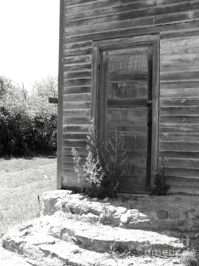 Black And White Photograph - A Door to Grandma Youth by Ashley Vipond