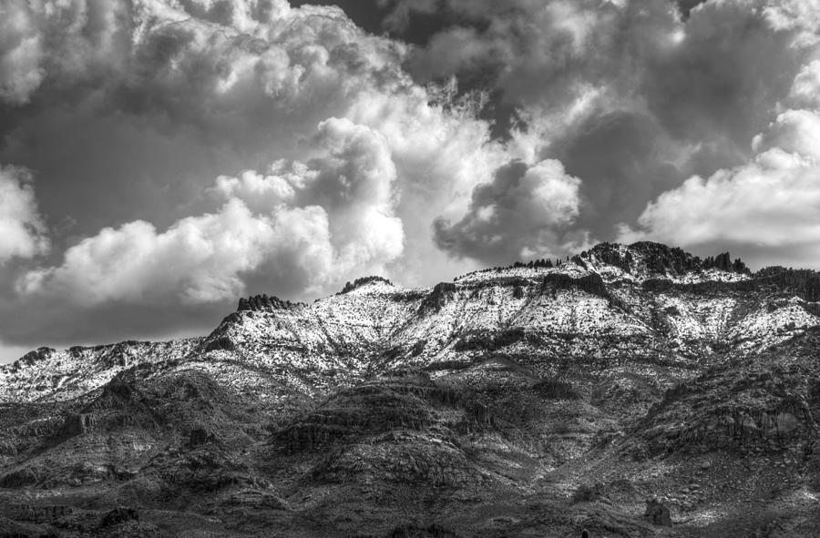 Mountain Photograph - A Dusting of Snow  by Saija Lehtonen