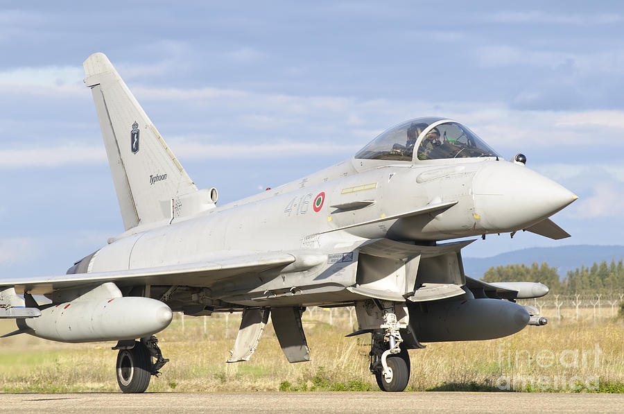 Transportation Photograph - A Eurofighter 2000 Typhoon by Giovanni Colla