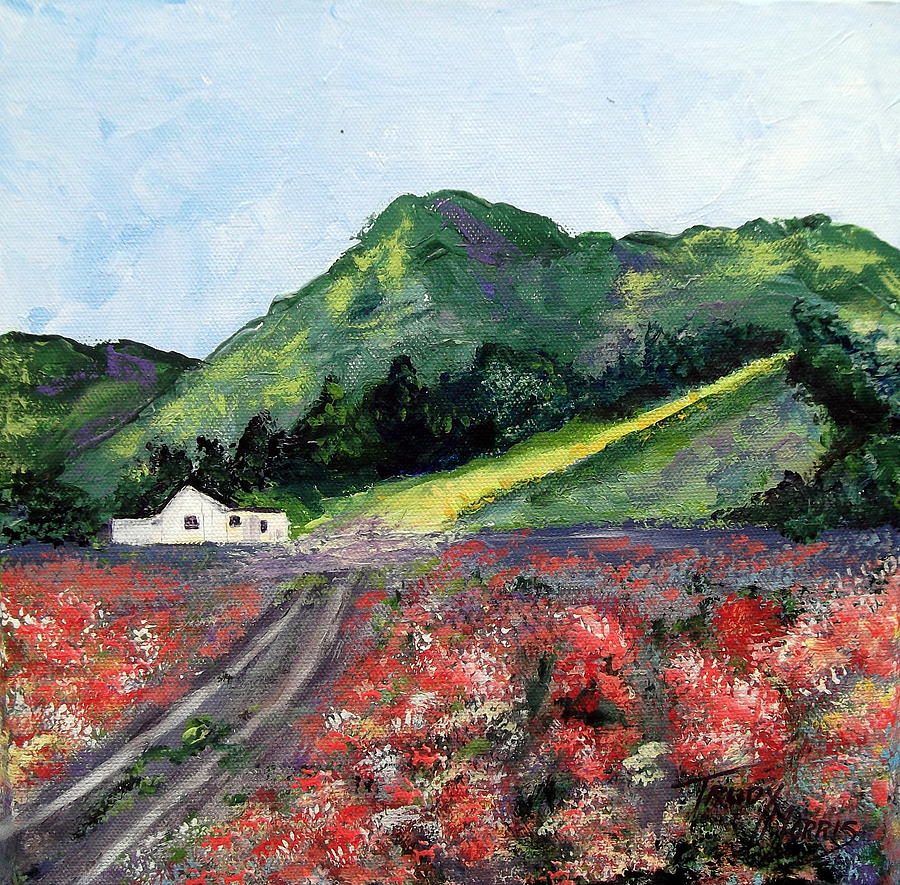 Farm Painting - A Field in Lompoc by Trudy Morris