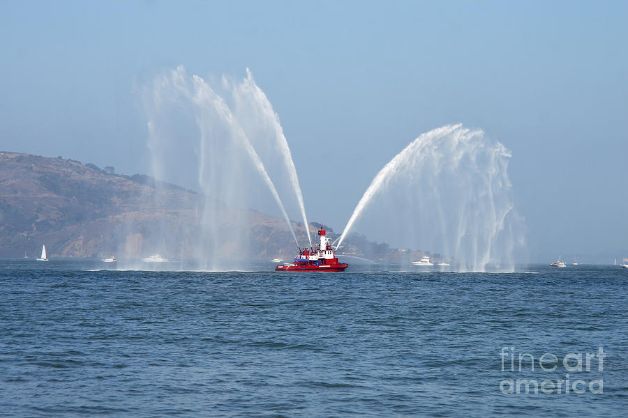 Boat Photograph - A Fire Boat by Ted Kinsman