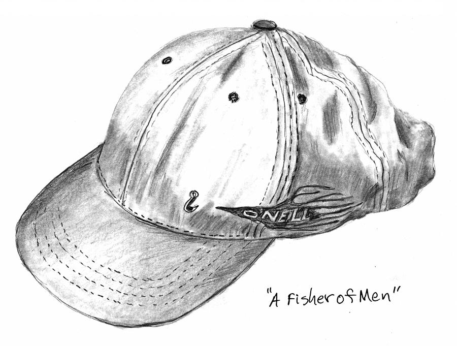 Hat Drawing - A Fisher of Men by Kevin Callahan