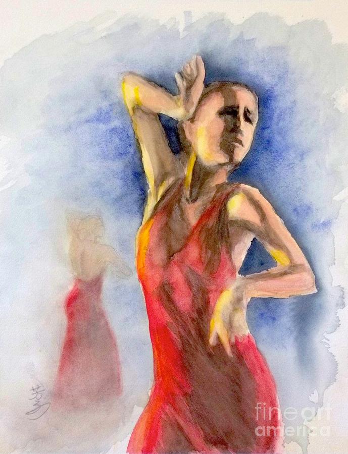 A Flamenco Dancer  2 Painting by Yoshiko Mishina