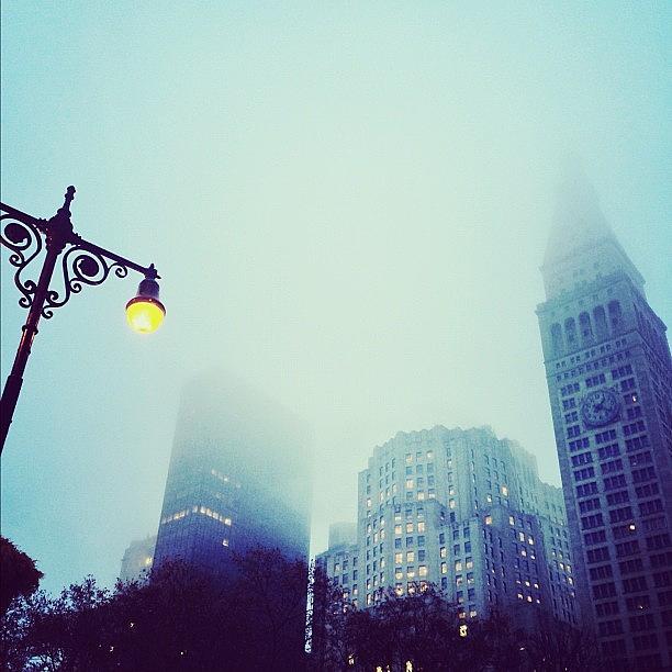 New York City Photograph - A Foggy Morning In #nyc by Fernando Balino