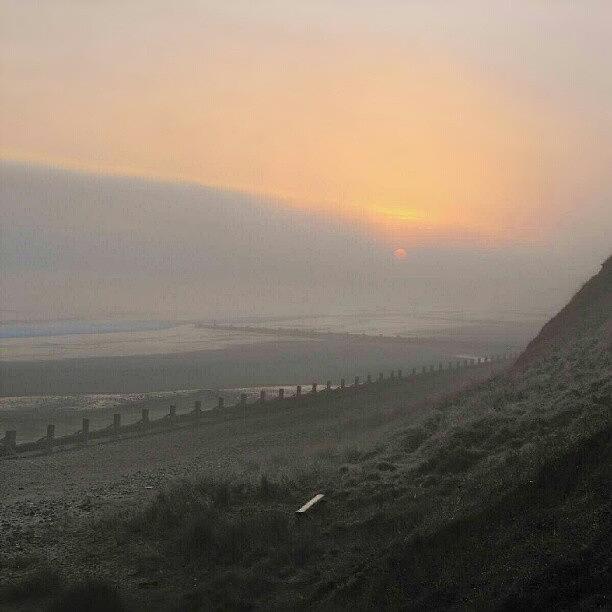 Beach Photograph - A #foggy #norfolk #sunrise From Some by Linandara Linandara