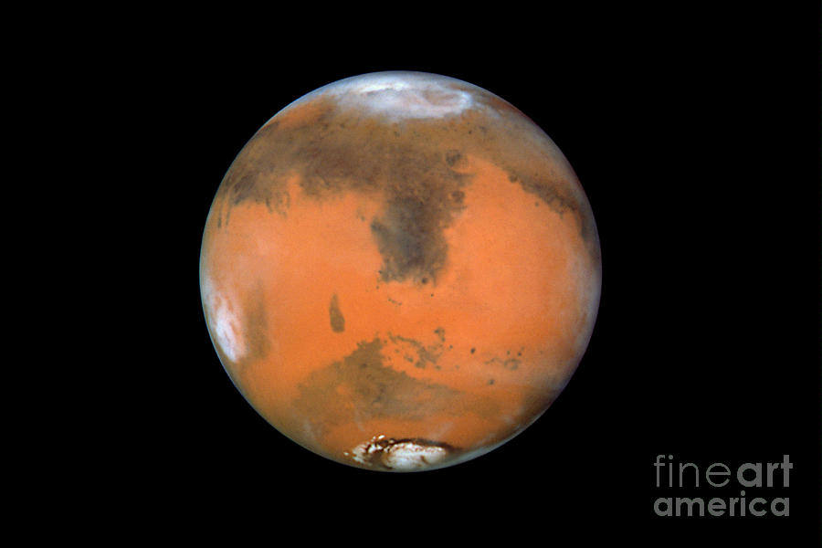 Planet Photograph - A Global Mars Map by STScI/NASA/Science Source