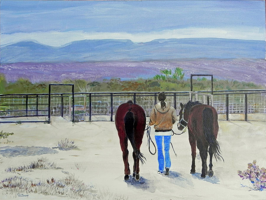 Texas - A Good Ride Painting by Christine Lathrop
