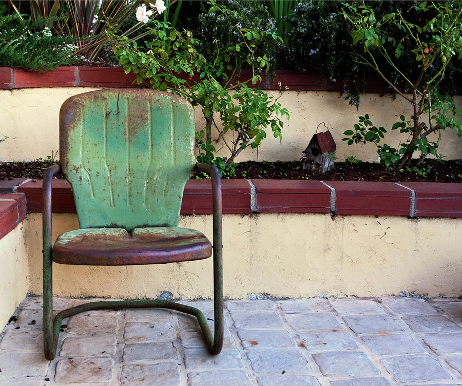 A Green Chair Photograph by Lorraine Devon Wilke
