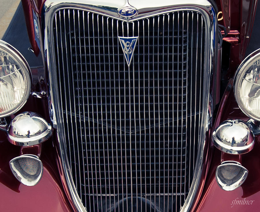 Car Photograph - A Grill To Remember by Steven Milner