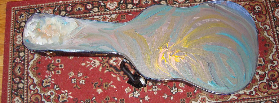 A Guitar Case View of the Cosmos Painting by Naomi Jacobs