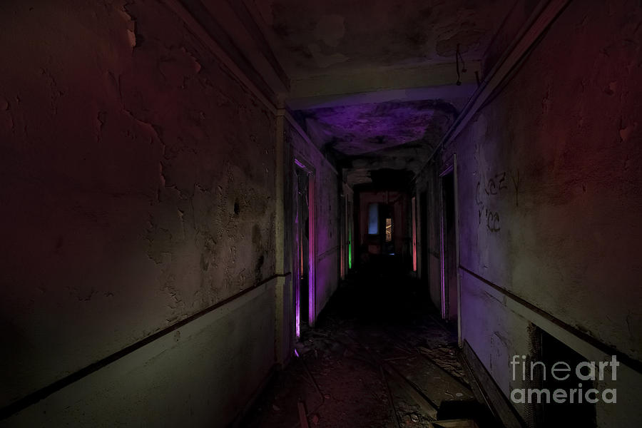 Motel Photograph - A Hallway to Nowhere by Keith Kapple