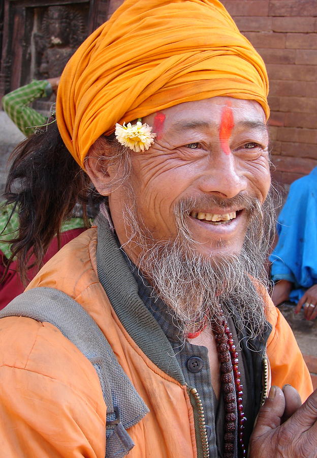 A Happy Saint From Nepal Photograph by Anand Swaroop Manchiraju