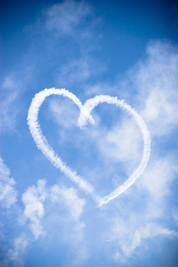 A Heart In The Sky Photograph By Lorraine Kourafas