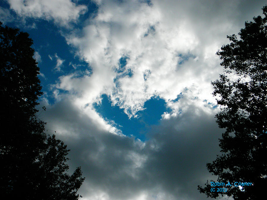 A Heart in the sky Photograph by Robin Coaker
