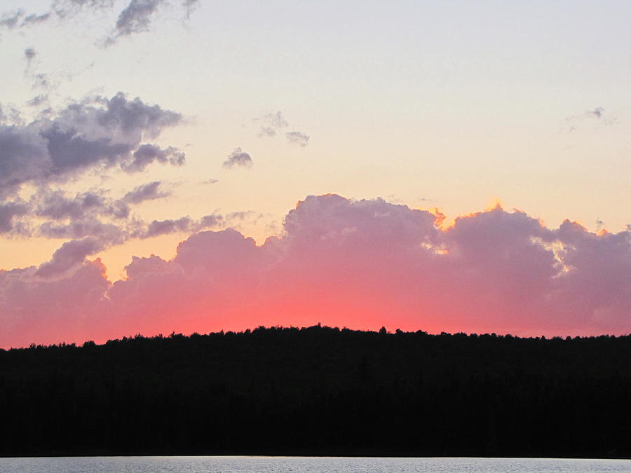 Sunset Photograph - A Jully Evening At Barbue Lake Frontenac National Park Quebec Canada by Francois Fournier
