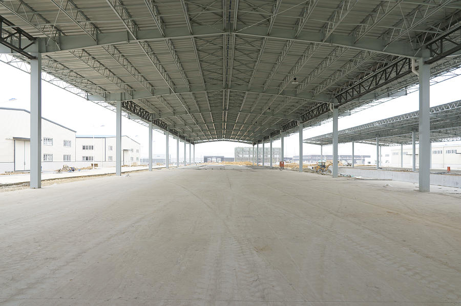 A Large Empty Warehouse  Photograph by Guang Ho Zhu