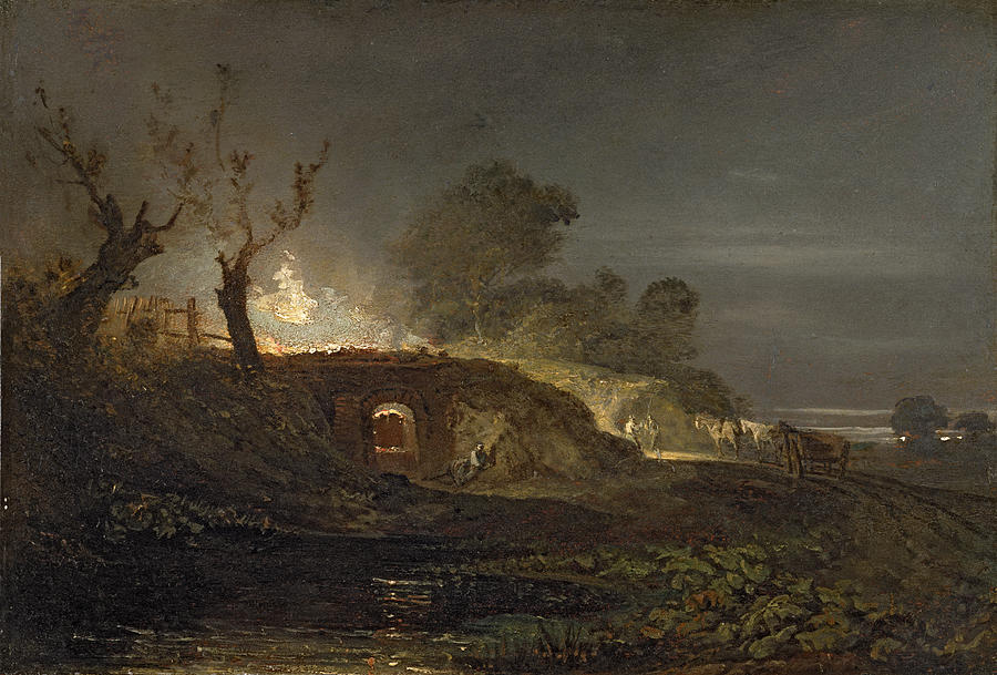 Lime Photograph - A Lime Kiln at Coalbrookdale by Joseph Mallord William Turner