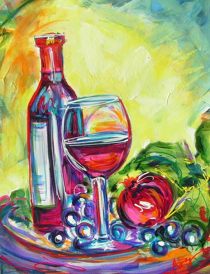 A Little Tipsy Painting by Judy  Rogan
