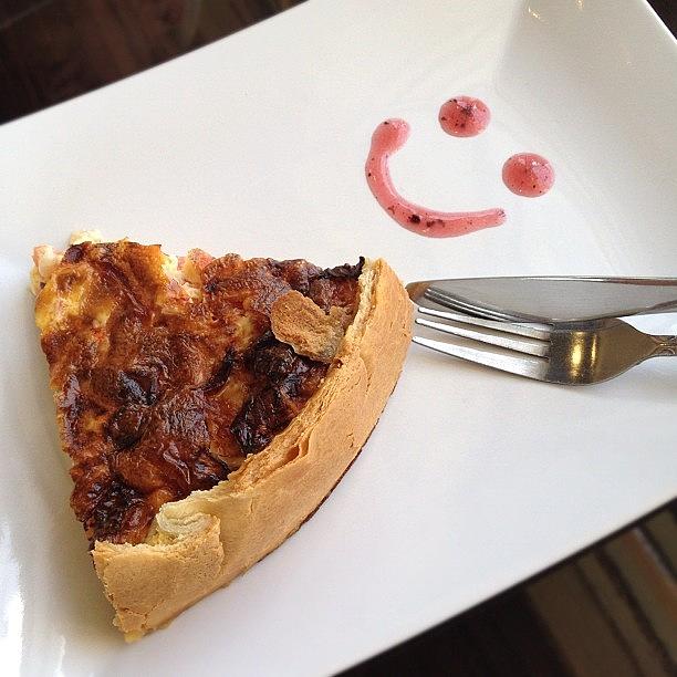 Tomato Photograph - A Little #tomato #brie #quiche With My by Emily W