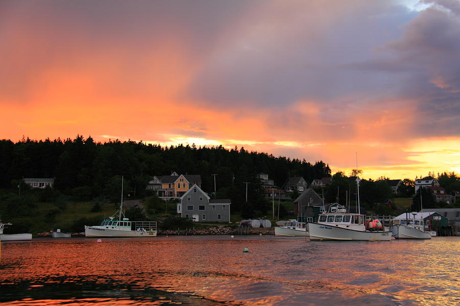A Maine Coast Sunset Photograph by Doug Mills