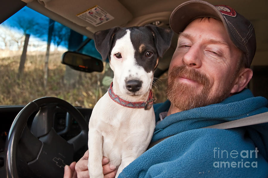 A Man and his Puppy in WV Photograph by Kathleen K Parker