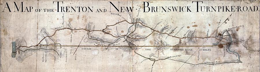 A Map Of The Trenton And New Brunswick Photograph by Everett
