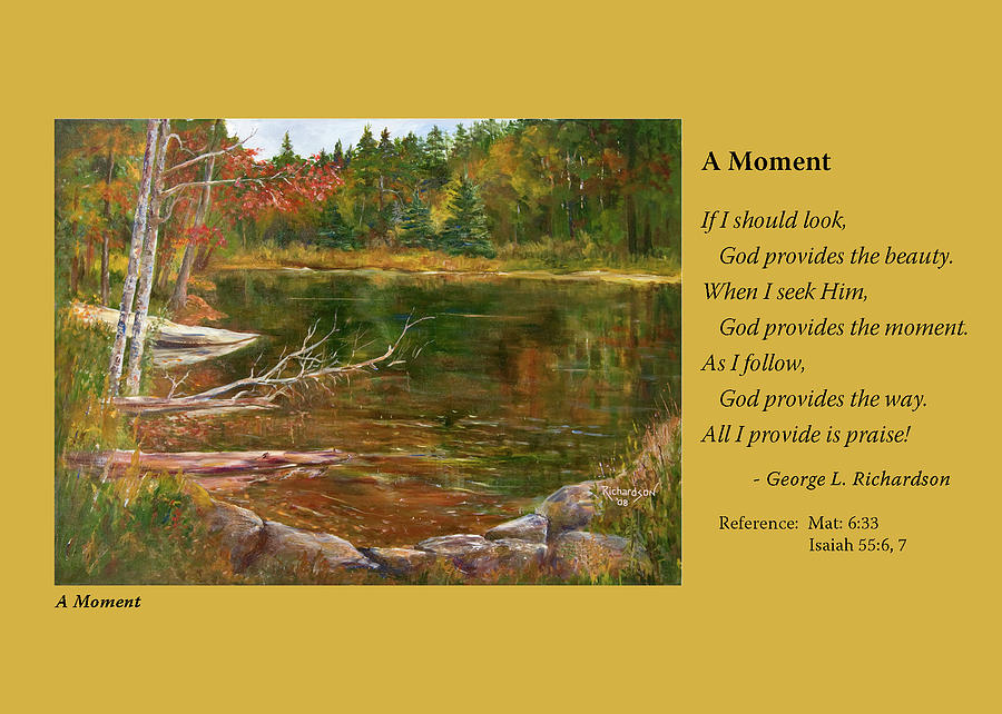 A Moment    card only Painting by George Richardson