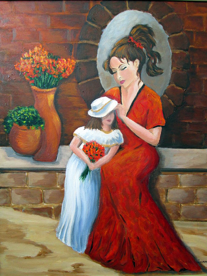 A Mothers Love Painting by Rosie Sherman