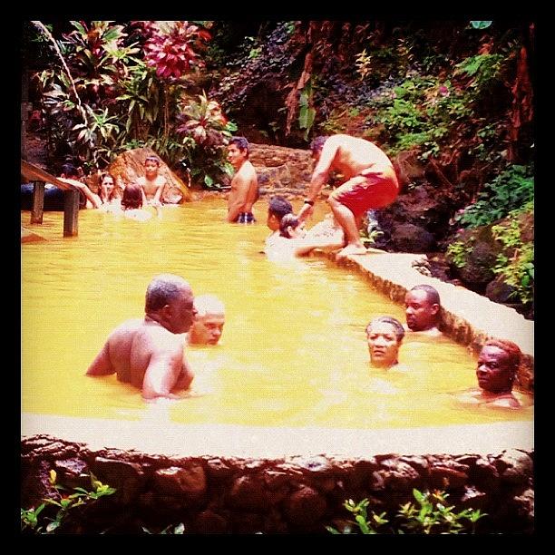 Dominica Photograph - A Natural Hot Springs Waten Woven In by Trey Rucker