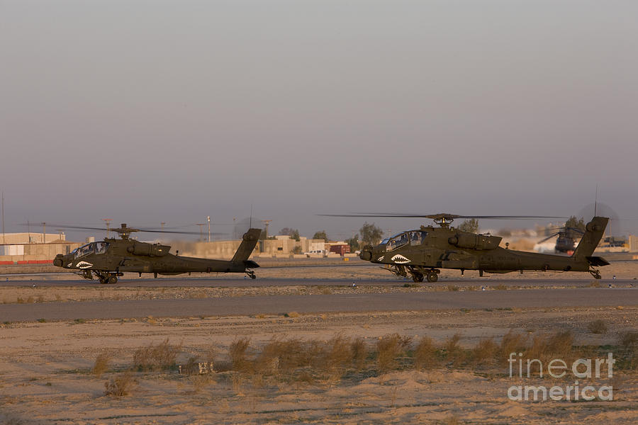 A Pair Ah-64d Apache Longbow Block IIi Photograph by Terry Moore