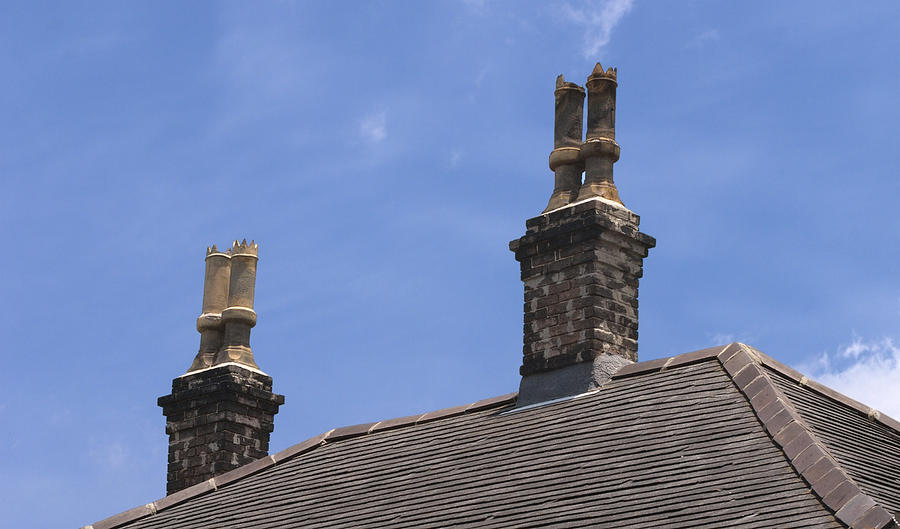 A Pair of Chimney Pairs Photograph by Grant Groberg