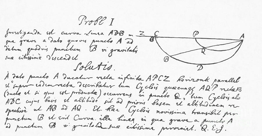 A Proof By Isaac Newton Photograph by Science Source