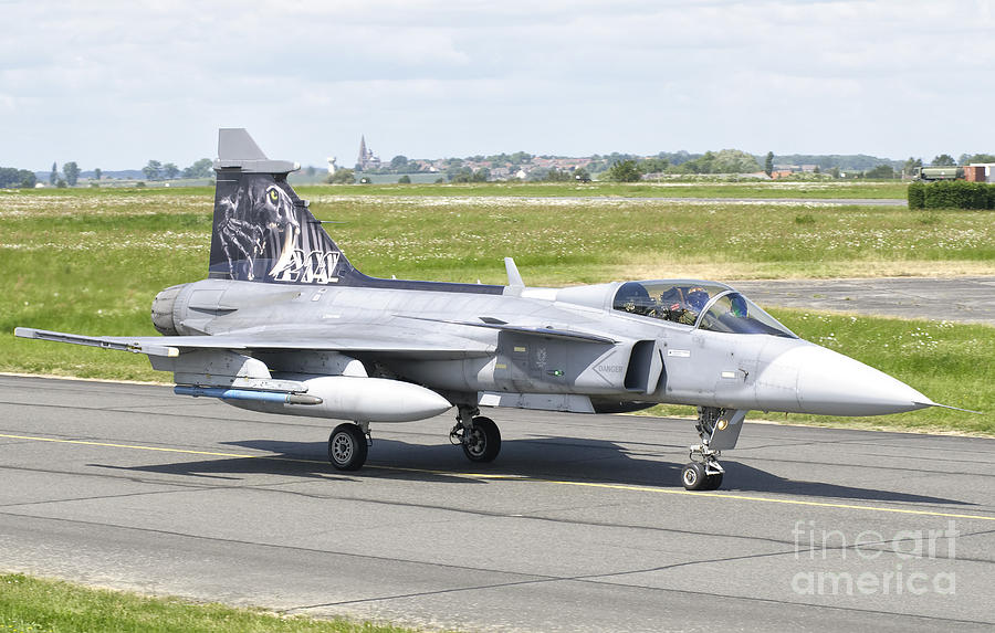 A Saab Jas-39 Gripen Of The Czech Air Photograph by Giovanni Colla