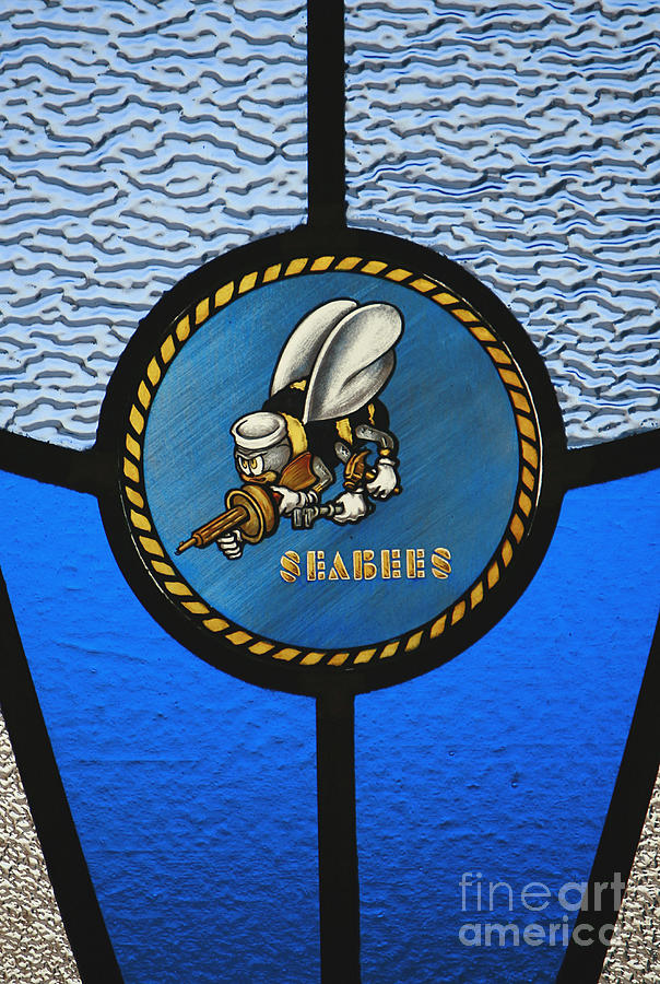 A Single Seabee Logo Built Photograph by Stocktrek Images