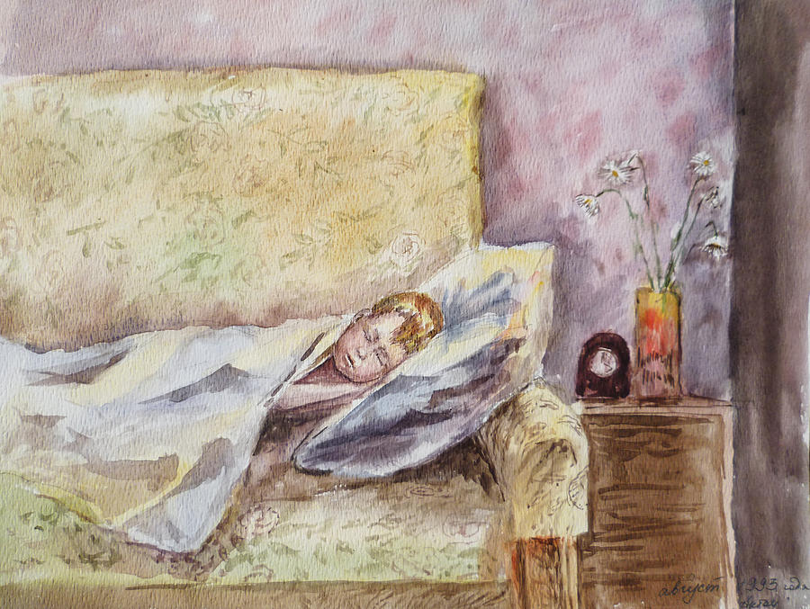 A Sleeping Toddler Painting by Irina Sztukowski