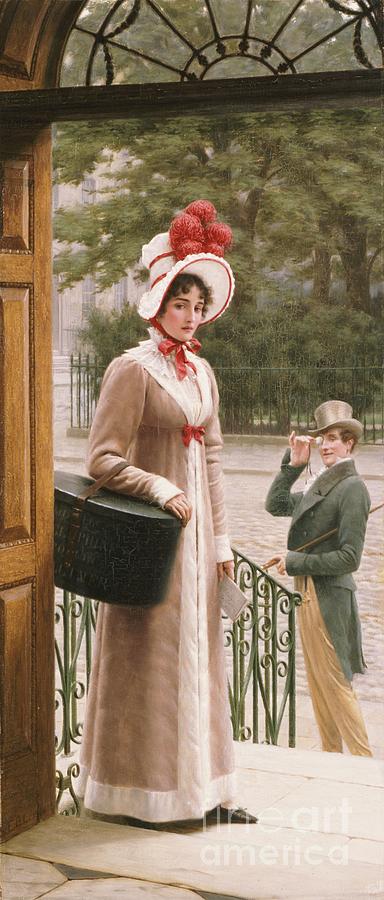 Valentines Day Painting - A Source of Admiration, 1904 by Edmund Blair Leighton