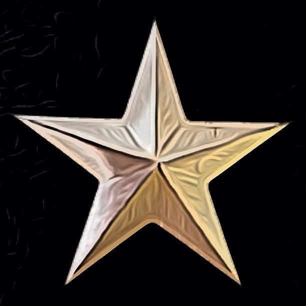 A Star From Wwii Memorial At Bell Rock Photograph by Michael Krajnak