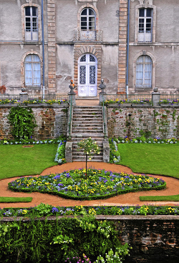 Flower Photograph - A Stately Entrance Vannes France by Dave Mills