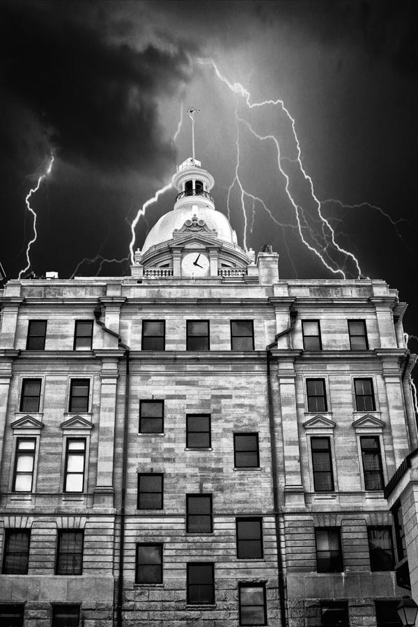Architecture Photograph - A Storm Above by Kenneth Mucke