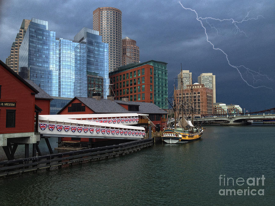 A Storm in Boston Photograph by Gina Cormier